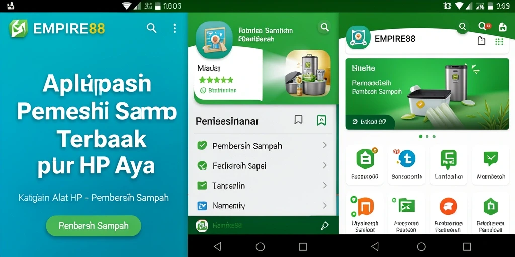 Tampilan antarmuka EMPIRE88 sebagai Pembersih Sampah yang intuitif.