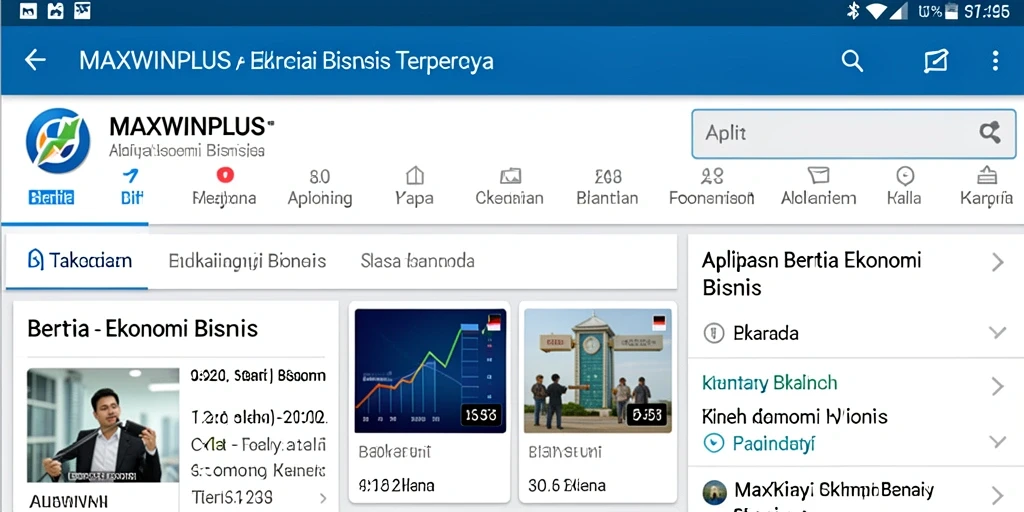Tampilan antarmuka MAXWINPLUS yang informatif dan modern.