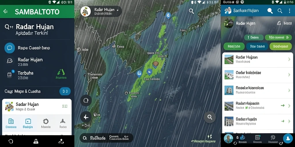 Tampilan antarmuka Radar Hujan SAMBALTOTO yang informatif dan mudah dibaca.